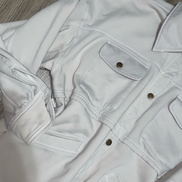 Free People We The Free Dawson Chore Jacket Nimbus Cloud Size Medium - Picture 7 of 10